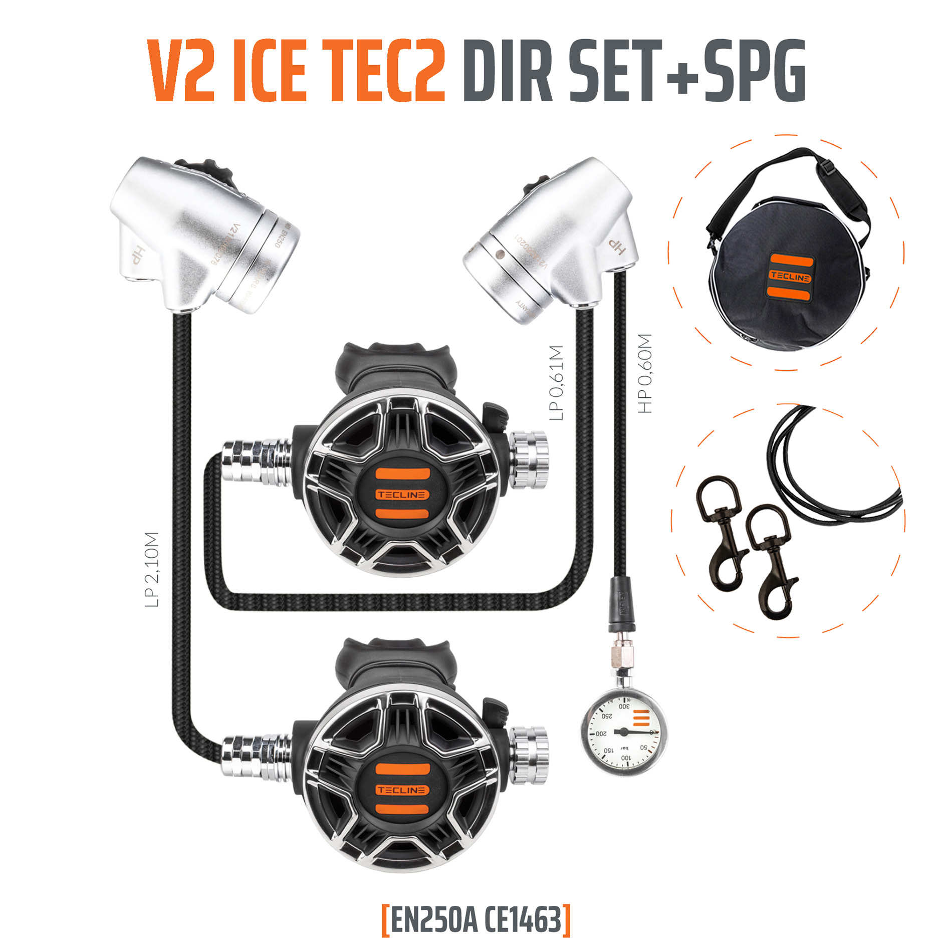 TECLINE REGULATOR V2 ICE TEC2 DIR SET WITH SPG